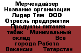 Мерчендайзер › Название организации ­ Лидер Тим, ООО › Отрасль предприятия ­ Продукты питания, табак › Минимальный оклад ­ 26 000 - Все города Работа » Вакансии   . Татарстан респ.,Чистопольский р-н